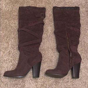 Brown Heeled Boots